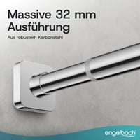 Galerie perdea fără găurire Engelbach, diametru 32 mm, tijă telescopică, 260-310 cm, crom 6