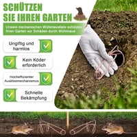 Set 8 capcane profesionale XXL Enhon din sârmă de oțel cuprată, netoxice, reutilizabile, ecologice, pentru grădină, gazon și câmp 2