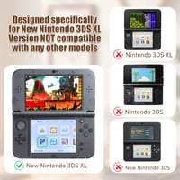 Ochranný kryt Eniyou pre konzolu New 3DS XL LL, priehľadné krištáľové pevné PC puzdro, 2 ks krištáľový kryt + 1 USB nabíjací kábel 7