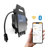 Vychutnajte si mikroinvertor APsystems EZ1-M 800W s Wi-Fi a Bluetooth pripojením, certifikáciou PV VDE, systémom Plug and Play, ideálny pre balkónové solárne systémy. 2