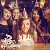 ENLACE Fa Kerékpár Ajándék Dekoráció Nőknek Férfiaknak Születésnap 6
