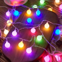 LED svetelná reťaz s guľôčkami ENLACE na batérie, 2 m, 20 LED, priemer guľôčok 1,8 cm, farebná vianočná svetelná reťaz na svadbu, do detskej izby, na párty, do interiéru aj exteriéru 5