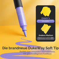 ENMY Tekuté akrylové fixky 60 ks - Na textil, plátno, kameň, sklo, drevo, papier - DIY súprava akrylových farieb 6