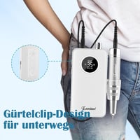 Enniewi 35000 RPM Elektromos Körömcsiszoló LED Kijelzővel, Töltöthető, Halk, Professzionális - Weiß 5
