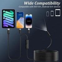 Ennovor 1920 HD endoszkóp kamera 8 LED-del, vízálló IP67, 5 méter, Android iOS 6