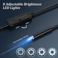 Ennovor 1920 HD endoszkóp kamera 8 LED-del, vízálló IP67, 5 méter, Android iOS 5