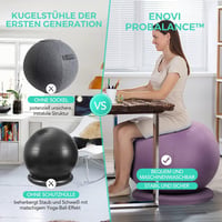 ENOVI ProBalance Yoga labda szék 65cm ametiszt lila, irodai és otthoni használatra 4