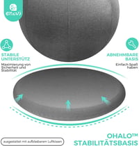 ENOVI ProBalance Yoga labda szék 65cm ametiszt lila, irodai és otthoni használatra 6