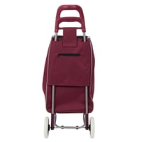 Dvojkolesový nákupný vozík Entre Temps Sh1541 Picto, 50 l, s vreckom na zips, farebný dizajn, polyesterový materiál 7