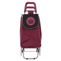 Dvojkolesový nákupný vozík Entre Temps Sh1541 Picto, 50 l, s vreckom na zips, farebný dizajn, polyesterový materiál 6
