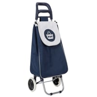Dvojkolesový nákupný vozík Entre Temps Sh1541 Picto, 50 l, s vreckom na zips, farebný dizajn, polyesterový materiál 3