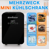 Enventor 10 literes mini hűtőszekrény LCD kijelzővel, fűtés/hűtés funkcióval, autóhoz és irodához 3