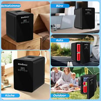 Enventor 10 literes mini hűtőszekrény LCD kijelzővel, fűtés/hűtés funkcióval, autóhoz és irodához 8