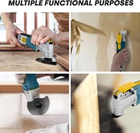 Unealtă multifuncțională oscilantă Enventor 300 W cu 28 de accesorii, 6 trepte de viteză 15000-22000 RPM, oscilație de 3 grade, pentru tăiere, găurire, șlefuire, polizare 6