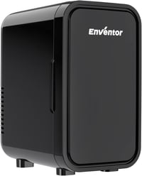 Enventor mini hűtőszekrény 6 liter / 8 doboz, hordozható hűtő-fűtő, AC+12V - fekete 1