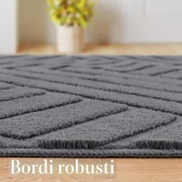 Covor geometric cu fir scurt Enyhom pentru sufragerie, dormitor, cameră de copii, antiderapant, lavabil la mașină, 160 x 230 cm 3