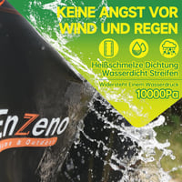 Enzeno 200x200x90cm vízálló kerti bútor takaró L-alakú lounge fedél - 200 x 200 x 90 cm 2