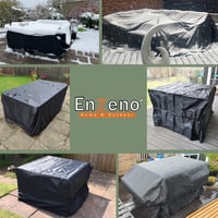Enzeno Nepremokavá plachta na záhradný nábytok s vetracími otvormi 300x250x100 cm, ochranný kryt na záhradný stôl, terasový nábytok a pohovku 6