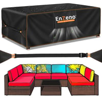Enzeno Nepremokavá plachta na záhradný nábytok s vetracími otvormi 300x250x100 cm, ochranný kryt na záhradný stôl, terasový nábytok a pohovku 1