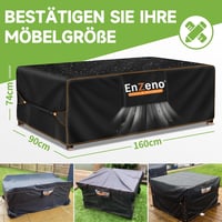 Enzeno kerti bútor takaró vízálló Oxford ponyva - 160x90x74 cm 6