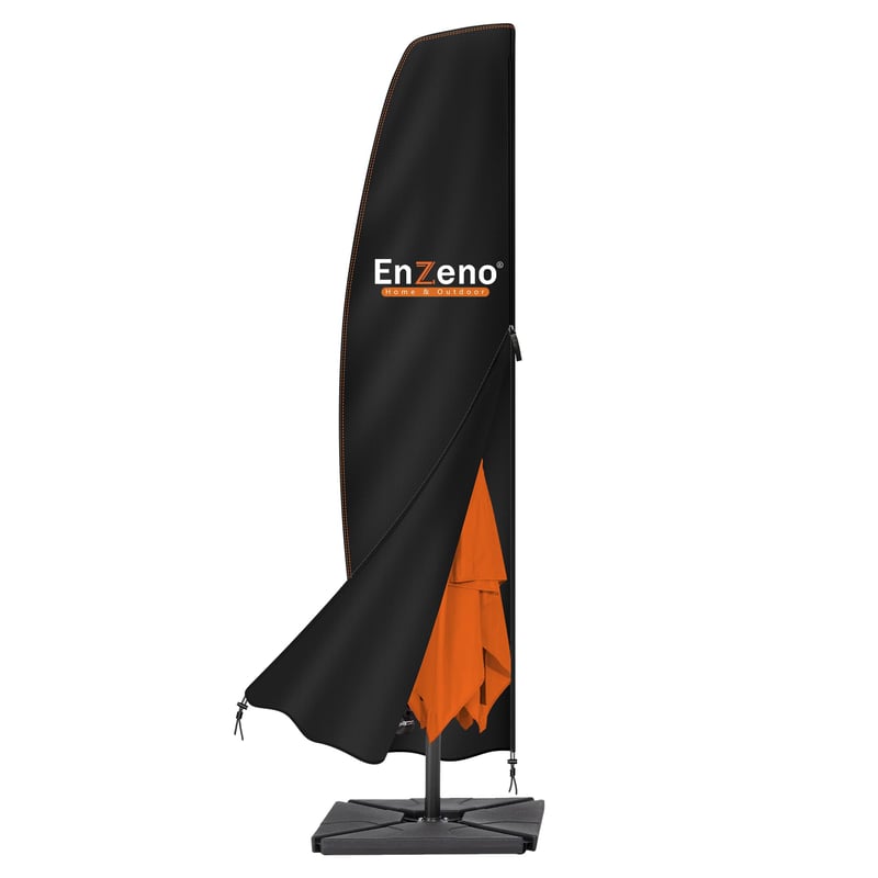 Ochranný obal na slnečník Enzeno 205x45/75/32 cm, vodoodolný, odolný voči UV žiareniu a vetru, oxfordská tkanina so zipsom, pre záhradné slnečníky 2-2,5 m