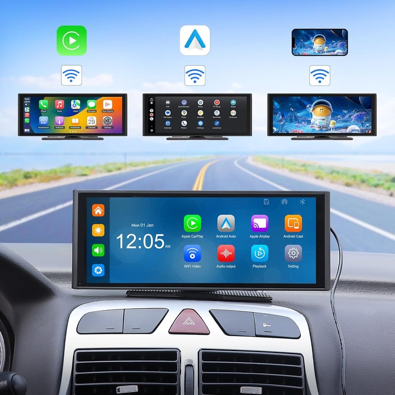 Eonon 10.26" IPS Autórádió Wireless CarPlay Android 4K Kamera SD Kártya