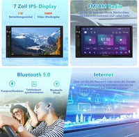 Eonon 7" Android 13 Autórádió Wireless CarPlay GPS Navigáció 2+32GB 3
