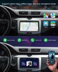 Eonon 9" Android 13 Autórádió VW T5 Golf Polo Touran 2+32GB CarPlay GPS 6