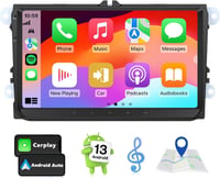 Eonon 9" Android 13 Autórádió VW T5 Golf Polo Touran 2+32GB CarPlay GPS 1