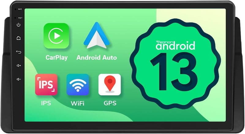 Eonon 9" Autórádió GPS Navigáció BMW E46 1998-2006 Android 13 Wireless CarPlay