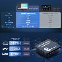 Eonon UX6K-PRO-MAX 10,1" Android 13 Autórádió 8+128GB 4G GPS Navigáció CarPlay Osztott Képernyő Bluetooth WiFi DSP Tolatókamerával Volkswagen 4