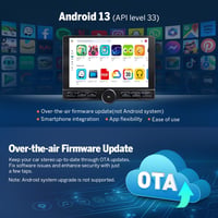 Eonon UX6K-PRO-MAX 10,1" Android 13 Autórádió 8+128GB 4G GPS Navigáció CarPlay Osztott Képernyő Bluetooth WiFi DSP Tolatókamerával Volkswagen 9