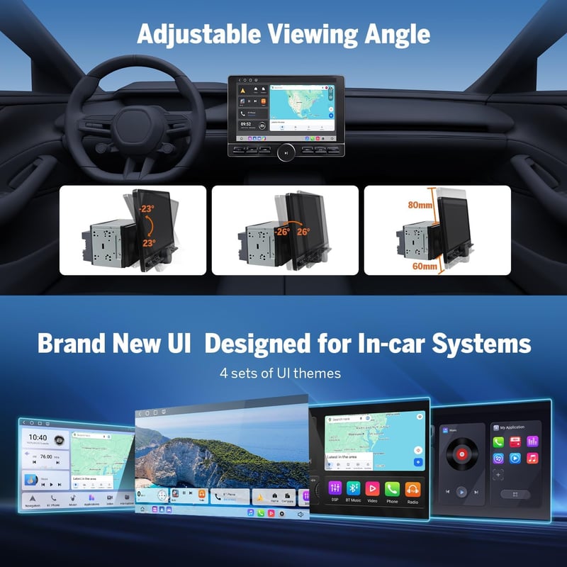 Eonon UX6K-PRO-MAX 10,1" Android 13 Autórádió 8+128GB 4G GPS Navigáció CarPlay Osztott Képernyő Bluetooth WiFi DSP Tolatókamerával Volkswagen