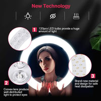 EOTO LIGHT 45cm LED Gyűrűlámpa Állvánnyal Dimmer Távirányítóval Smink Videó Fotózáshoz 6