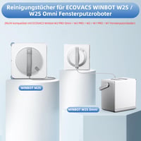 EOVWAEO 16 ks utierok z mikrovlákna pre robotický čistič okien Ecovacs Winbot W2S a W2S Omni, umývateľné náhradné podložky, príslušenstvo 2