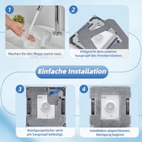EOVWAEO 16db Mikroszálas Tisztítóruha ECOVACS Winbot W2 PRO Omni/W1 Ablaktisztító Robot Csere Alkatrész 5