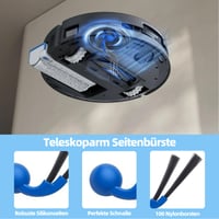 Sada príslušenstva EOVWAEO 21 ks pre robotický vysávač ECOVACS DEEBOT T80 Omni – 2 hlavné kefy, 2 mopovacie kotúče, 6 vreciek na prach, 6 bočných kief, 4 filtre, 1 čistiaca kefka 7