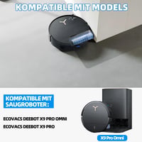 Sada príslušenstva EOVWAEO 22 ks pre robotický vysávač ECOVACS DEEBOT X9 Pro Omni / X9 Pro / X11 - 2 hlavné kefy, 2 valce na mopovanie, 6 vreciek na prach, 6 bočných kief, 4 filtre 2