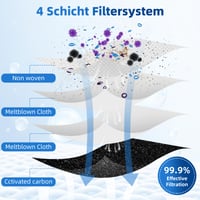 Vrecko do vysávača EOVWAEO pre robotický vysávač ECOVACS DEEBOT X8 PRO OMNI, X9 PRO OMNI, X11, X12, T30C, T50, T80, T90 OMNI, 4 l, s aktívnym uhlím, 10 ks 4