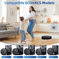 Vrecko do vysávača EOVWAEO pre robotický vysávač ECOVACS DEEBOT X8 PRO OMNI, X9 PRO OMNI, X11, X12, T30C, T50, T80, T90 OMNI, 4 l, s aktívnym uhlím, 10 ks 2
