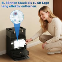 Vrecko do vysávača EOVWAEO pre robotický vysávač ECOVACS DEEBOT X8 PRO OMNI, X9 PRO OMNI, X11, X12, T30C, T50, T80, T90 OMNI, 4 l, s aktívnym uhlím, 10 ks 6