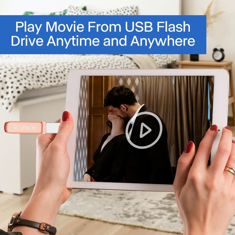 EOZNOE 32GB 3-in-1 USB Pendrive Telefonhoz - Alkalmazás Nélküli Fotó és Videó Tárolás, USB 3.0 Flash Meghajtó iPhone/Android/Tablet/PC Eszkö
