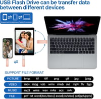 EOZNOE 64GB USB Pendrive 3-in-1 - Telefon Külső Memória Bővítő, USB 3.0 Fém Adattároló iPhone/Android/PC Kompatibilis, Fotó és Videó Mentésh 4