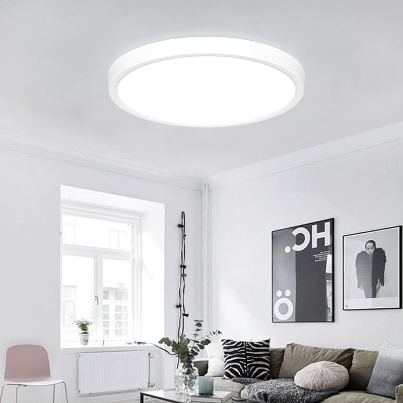 Epicflare LED Mennyezeti Lámpa Kerek 24W Hideg-Meleg Fehér Fürdőszoba Konyha Nappali