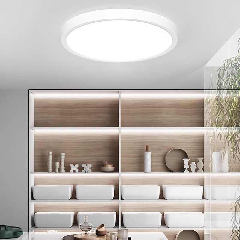 Epicflare LED Mennyezeti Lámpa Kerek 24W Hideg-Meleg Fehér Fürdőszoba Konyha Nappali