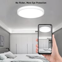 Epicflare LED Mennyezeti Lámpa Kerek 24W Hideg-Meleg Fehér Fürdőszoba Konyha Nappali 4