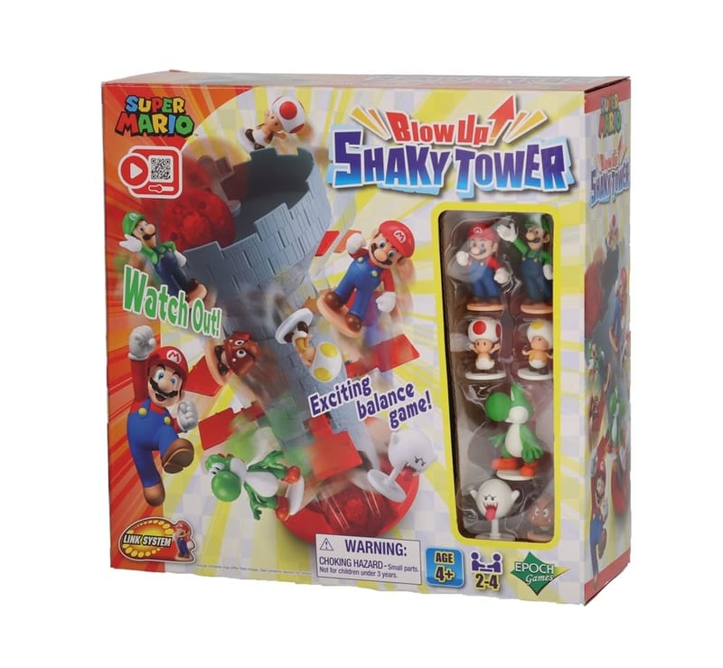EPOCH Games Super Mario Blow Up! Shaky Tower L7356 spoločenská hra na šikovnosť pre deti