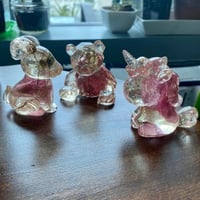 EPODA 3D Állat Szilikon Forma Készlet - Unikornis, Nyúl, Medve, Szarvas, Cica, Kutya, Elefánt Epoxi Gyantához 6