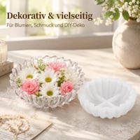 EPODA Malá silikónová forma na misku, odlievacia forma, forma na kvetináč, DIY forma na úložnú tácku, forma na epoxidovú živicu, na remeselné výrobky 3