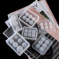 EPODA szilikon forma ékszerkészítéshez, gyöngy és karkötő készítő forma lyukkal 3